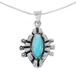 Southwest Turquoise Sterling Silver Snake Chain Necklace Set JX129161