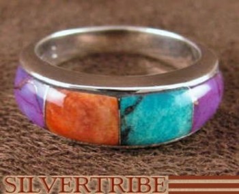 Silver Jewelry | Turquoise Ring | Multicolor Ring | Ring | Ring Size 5-3/4