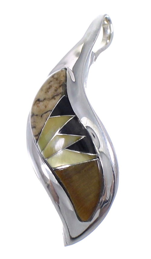 Multicolor Silver Southwest Pendant YX70699