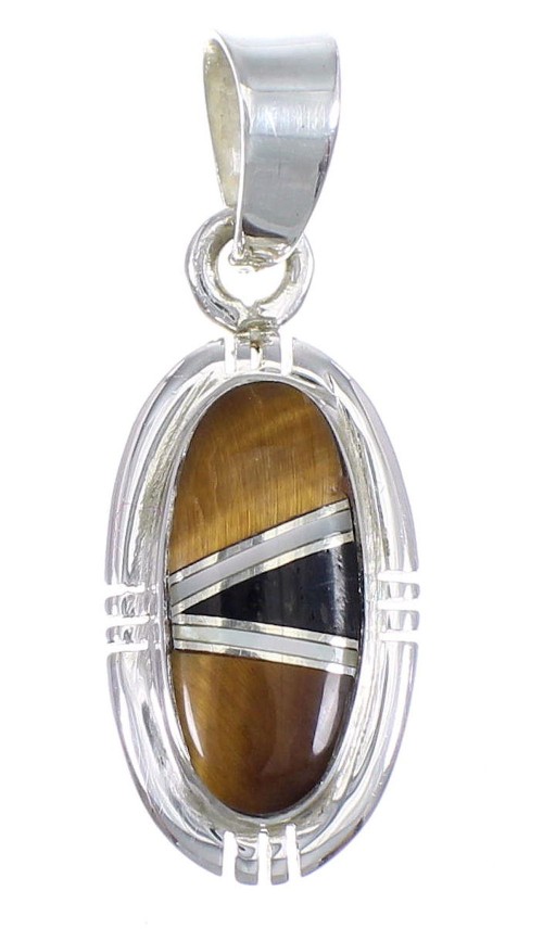 Multicolor Sterling Silver Southwestern Pendant YX70708