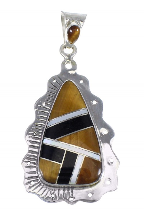 Southwest Multicolor Silver Pendant YX70750