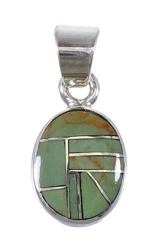 Turquoise Authentic Sterling Silver Pendant AX78710