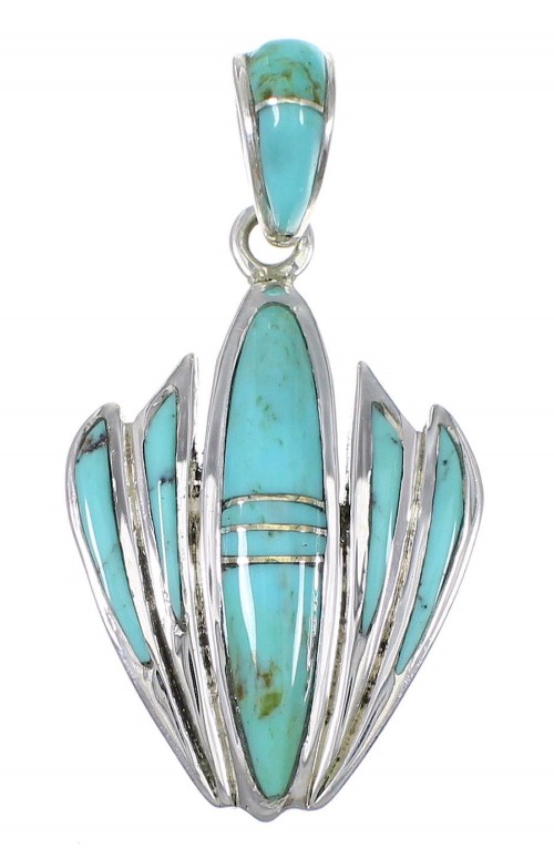 Silver Turquoise Southwest Pendant YX75402