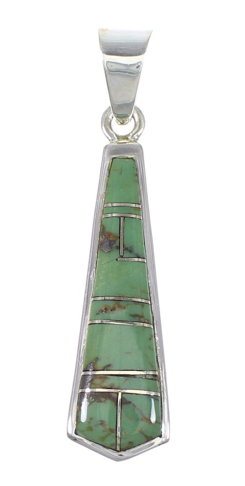 Sterling Silver Turquoise Southwestern Pendant RX77088