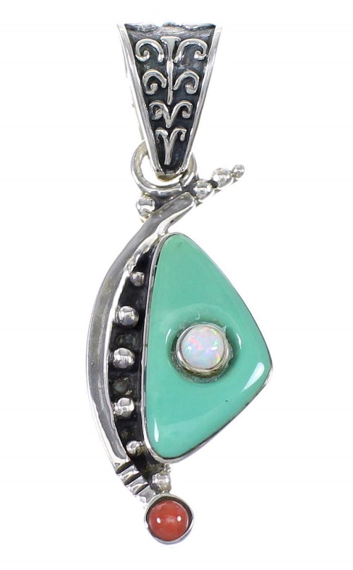 Silver And Multicolor Pendant YX75577