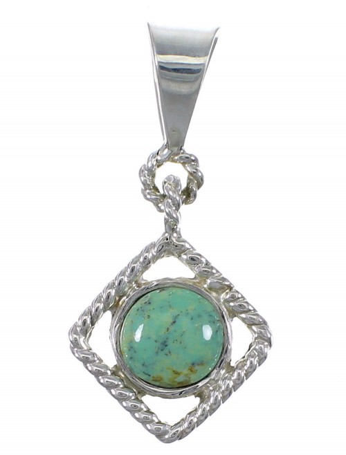 Turquoise Sterling Silver Southwestern Pendant YX75633