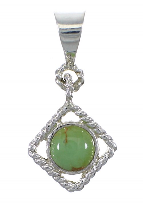 Sterling Silver Turquoise Southwest Pendant YX75637