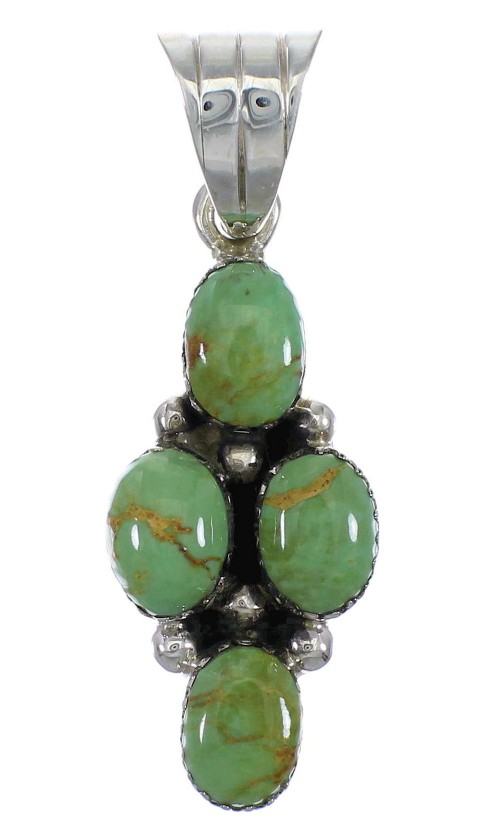 Turquoise Southwest Silver Pendant YX75714