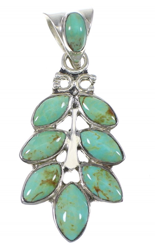Turquoise Southwest Genuine Sterling Silver Pendant YX75760