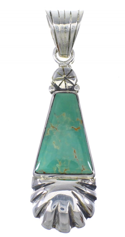 Sterling Silver Turquoise Southwest Pendant YX77311