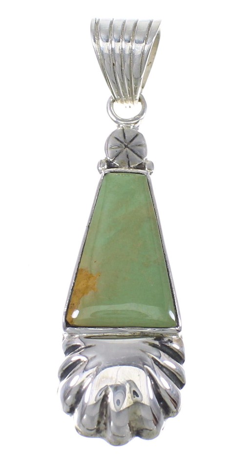 Sterling Silver Turquoise Southwestern Pendant YX77312