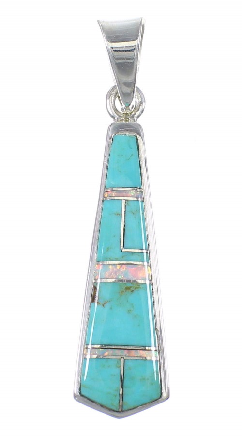 Turquoise Opal Silver Pendant YX76578