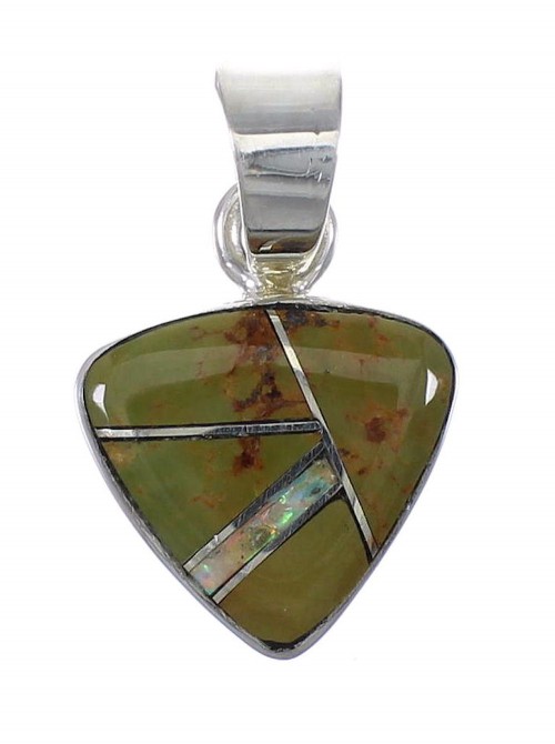 Turquoise Opal Genuine Sterling Silver Pendant YX75984