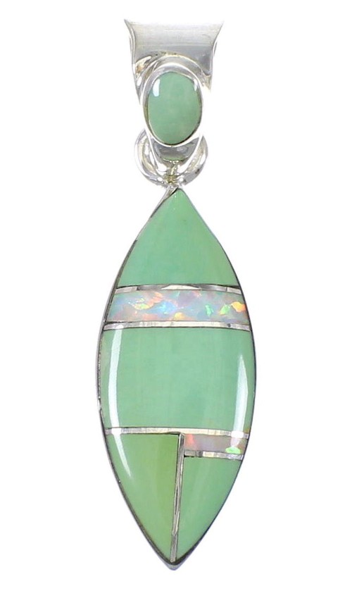 Silver Opal Turquoise Pendant YX77601