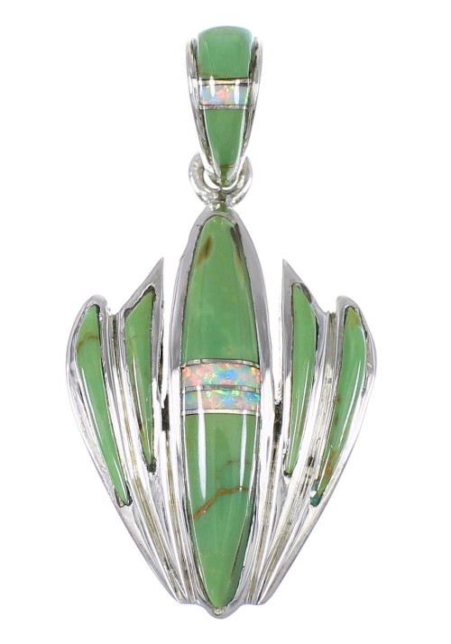Opal Turquoise Silver Pendant YX77639