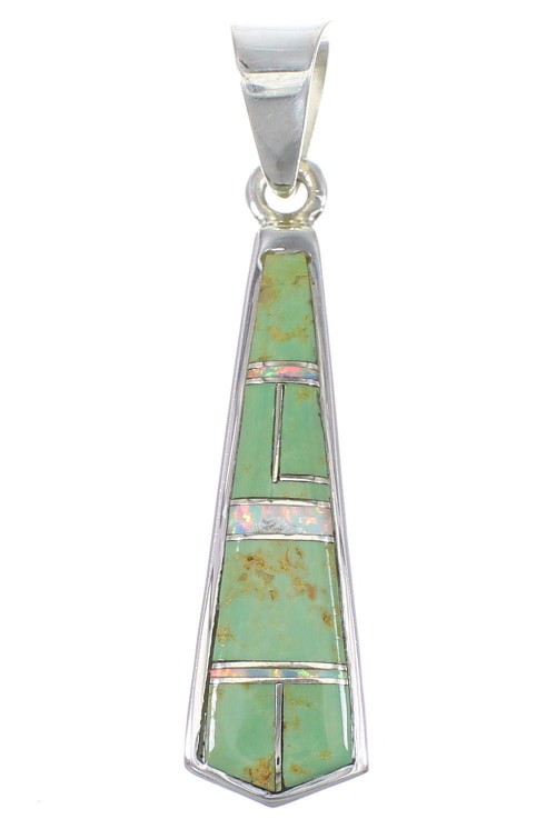 Opal Turquoise Sterling Silver Pendant YX77640