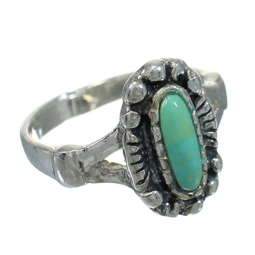 Turquoise Silver Southwestern Ring Size 5-3/4 YX83906