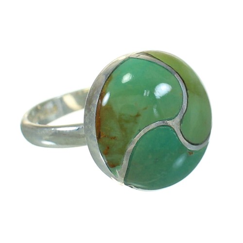 Authentic Sterling Silver Turquoise Southwest Ring Size 4-3/4 AX86309