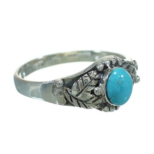 Turquoise Authentic Sterling Silver Southwest Ring Size 5-3/4 QX84485
