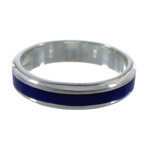 Lapis Genuine Sterling Silver Ring Size 5-1/2 RX92261