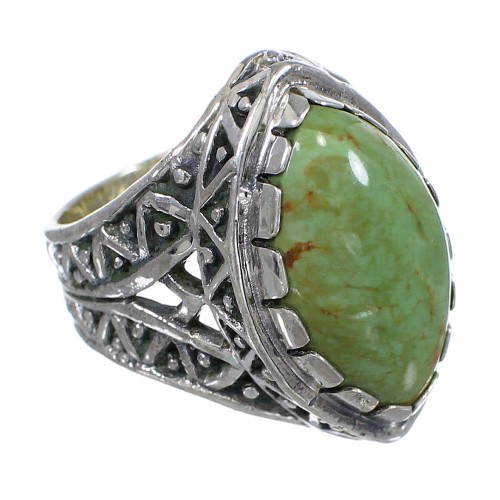 Sterling Silver Turquoise Southwestern Jewelry Ring Size 8 RX92906