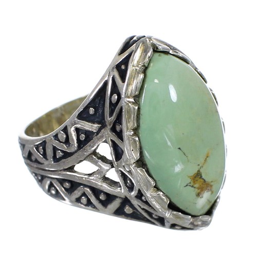 Turquoise Sterling Silver Southwest Ring Size 7 RX92931