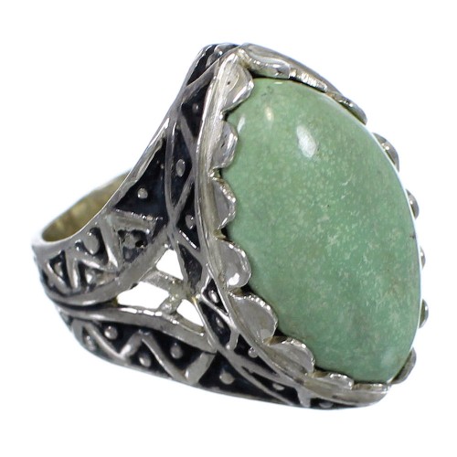 Southwestern Jewelry Turquoise Sterling Silver Ring Size 6-1/2 RX92941