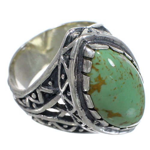 Turquoise Genuine Sterling Silver Jewelry Ring Size 8-1/2 RX92946