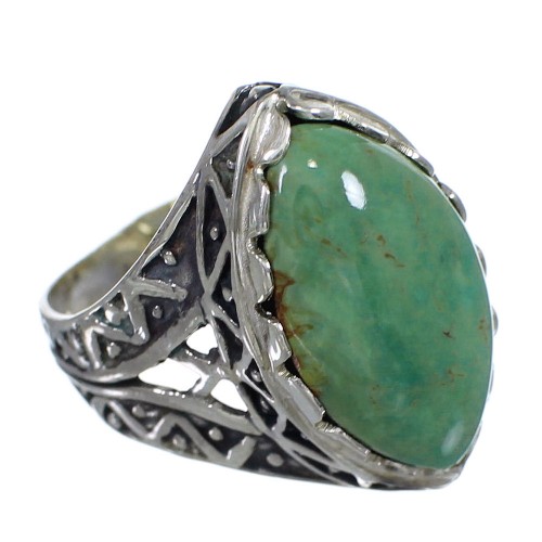 Turquoise And Sterling Silver Ring Size 7-1/2 RX92975