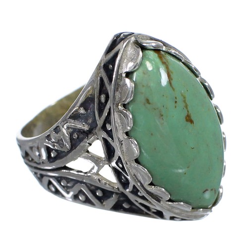 Sterling Silver And Turquoise Southwest Jewelry Ring Size 8 RX93182