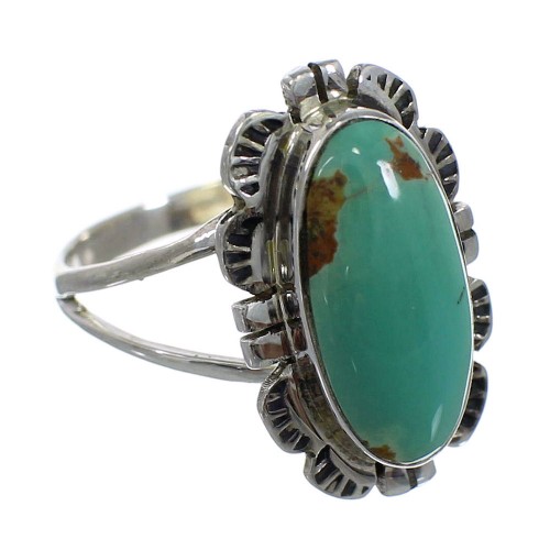 Sterling Silver Turquoise Southwest Ring Size 4-1/2 FX92816