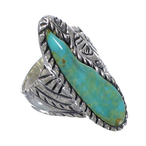 Sterling Silver Turquoise Jewelry Ring Size 6-1/2 FX93284