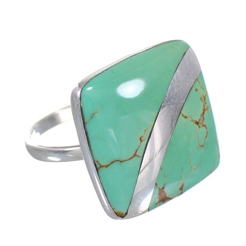 Turquoise Sterling Silver Southwest Jewelry Ring Size 5-1/4 RX88681