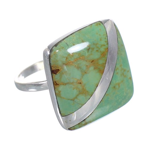 Sterling Silver Turquoise Southwestern Jewelry Ring Size 5-1/2 RX88703