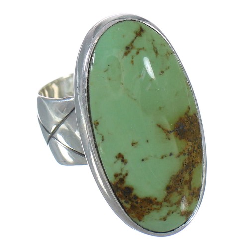 Turquoise Authentic Sterling Silver Southwest Ring Size 4-3/4 AX92608