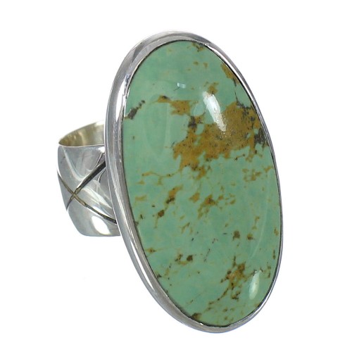 Silver Turquoise Jewelry Southwest Ring Size 5-1/4 AX92683