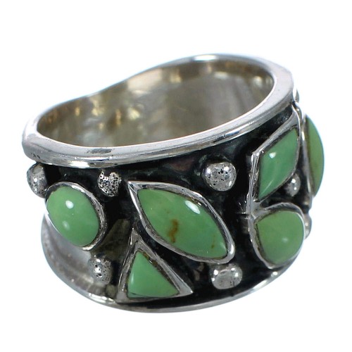 Southwest Silver Turquoise Ring Size 5-1/2 YX90738