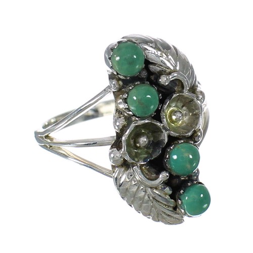 Sterling Silver Turquoise Ring Size 4-3/4 FX91867