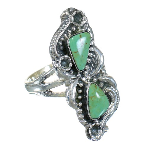 Sterling Silver Turquoise Southwest Ring Size 5-1/2 FX90707