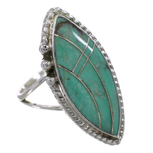 Turquoise Sterling Silver Ring Size 7-3/4 AX88604