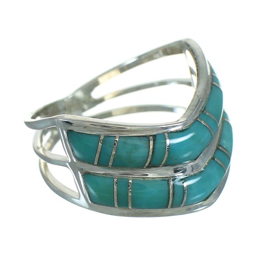 Sterling Silver Turquoise Ring Size 5-1/4 FX91667