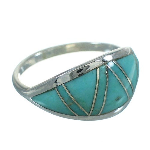 Sterling Silver Turquoise Jewelry Ring Size 6-1/4 FX90777