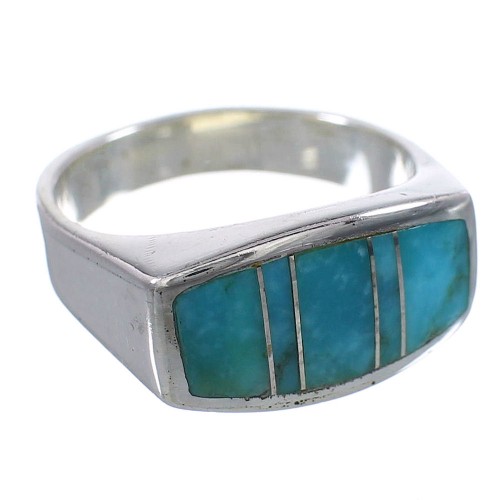 Turquoise Sterling Silver Southwest Ring Size 6 QX86403