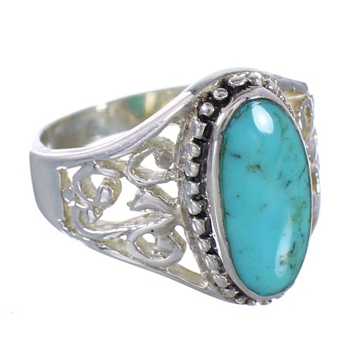 Turquoise Sterling Silver Jewelry Ring Size 4-3/4 RX94053