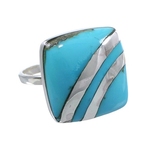 Turquoise Southwest Jewelry Ring Size 7-3/4 MW63860