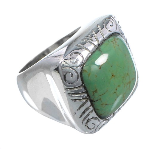 Silver And Turquoise Southwest Jewelry Ring Size 6-1/4 YS63240