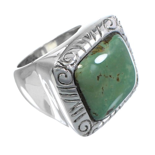Turquoise Southwest Sterling Silver Jewelry Ring Size 5-1/2 YS63260