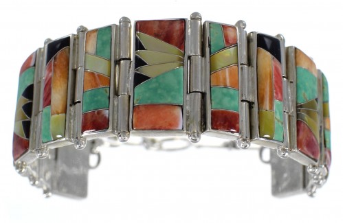 Sterling Silver Multicolor Whiterock Sunset Link Bracelet NS39328