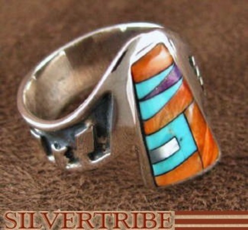 Multicolor Genuine Sterling Silver Ring Size 6-1/4 AS37270