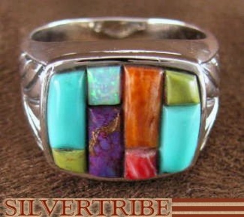Silver Jewelry Oyster Shell Multicolor Ring Size 9-1/4 NS37620